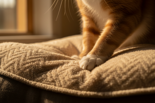 Why Does My Cat Knead Blankets? What It Means