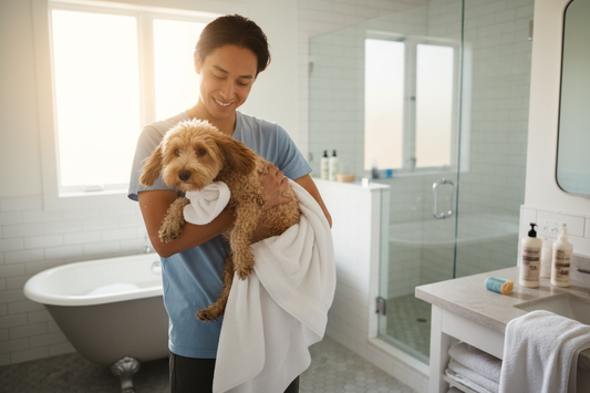 How to Dry a Dog After a Bath (Towel Method)