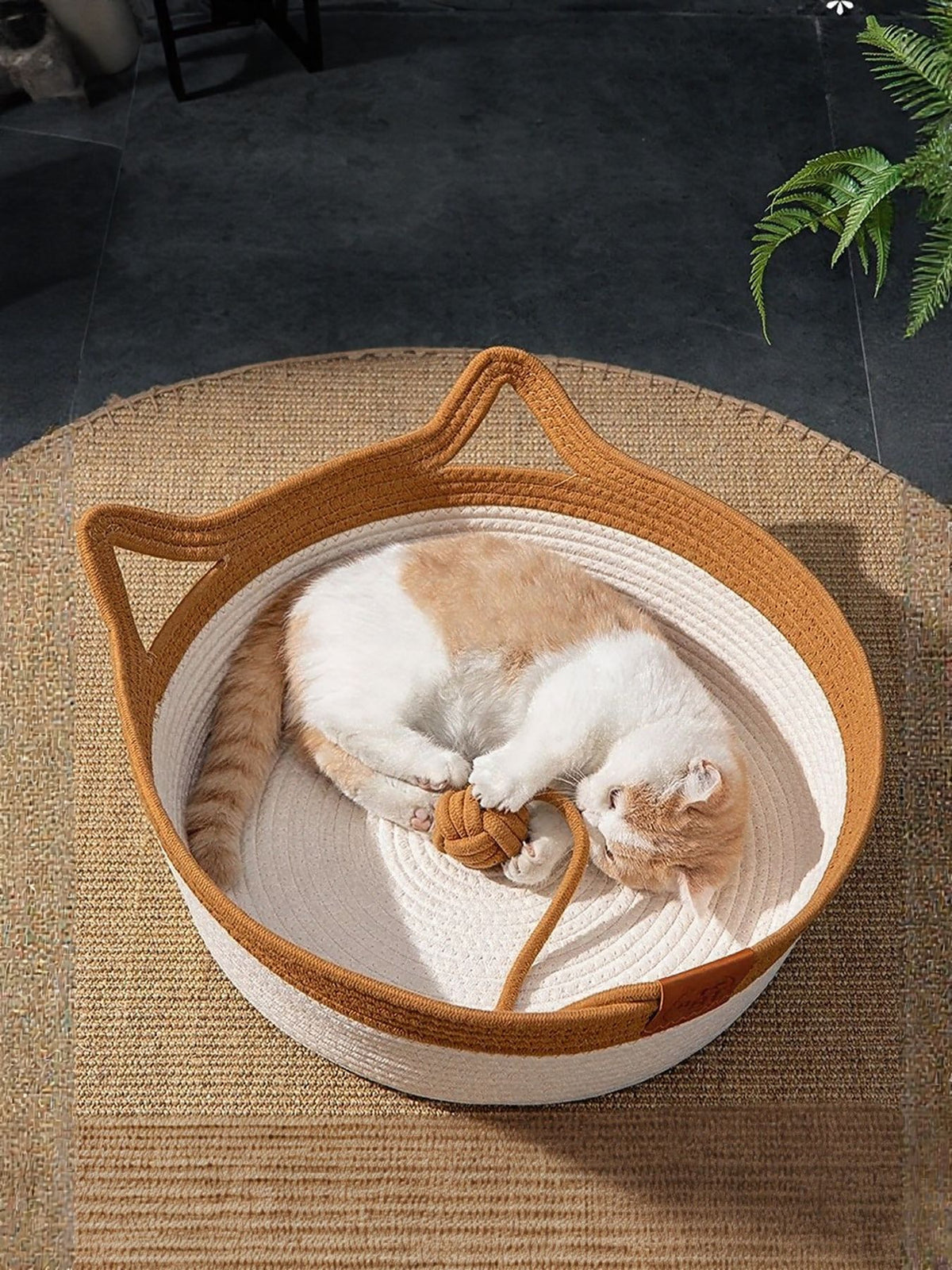 Cat Ear Woven Pet Nest