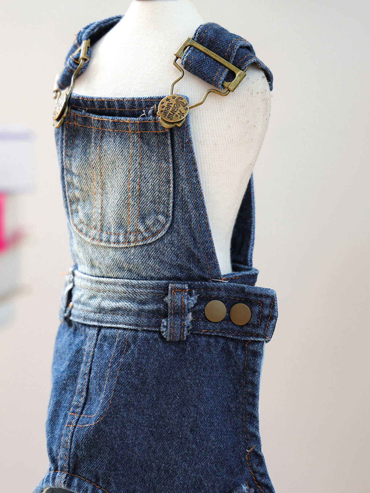 Denim Pet Overalls