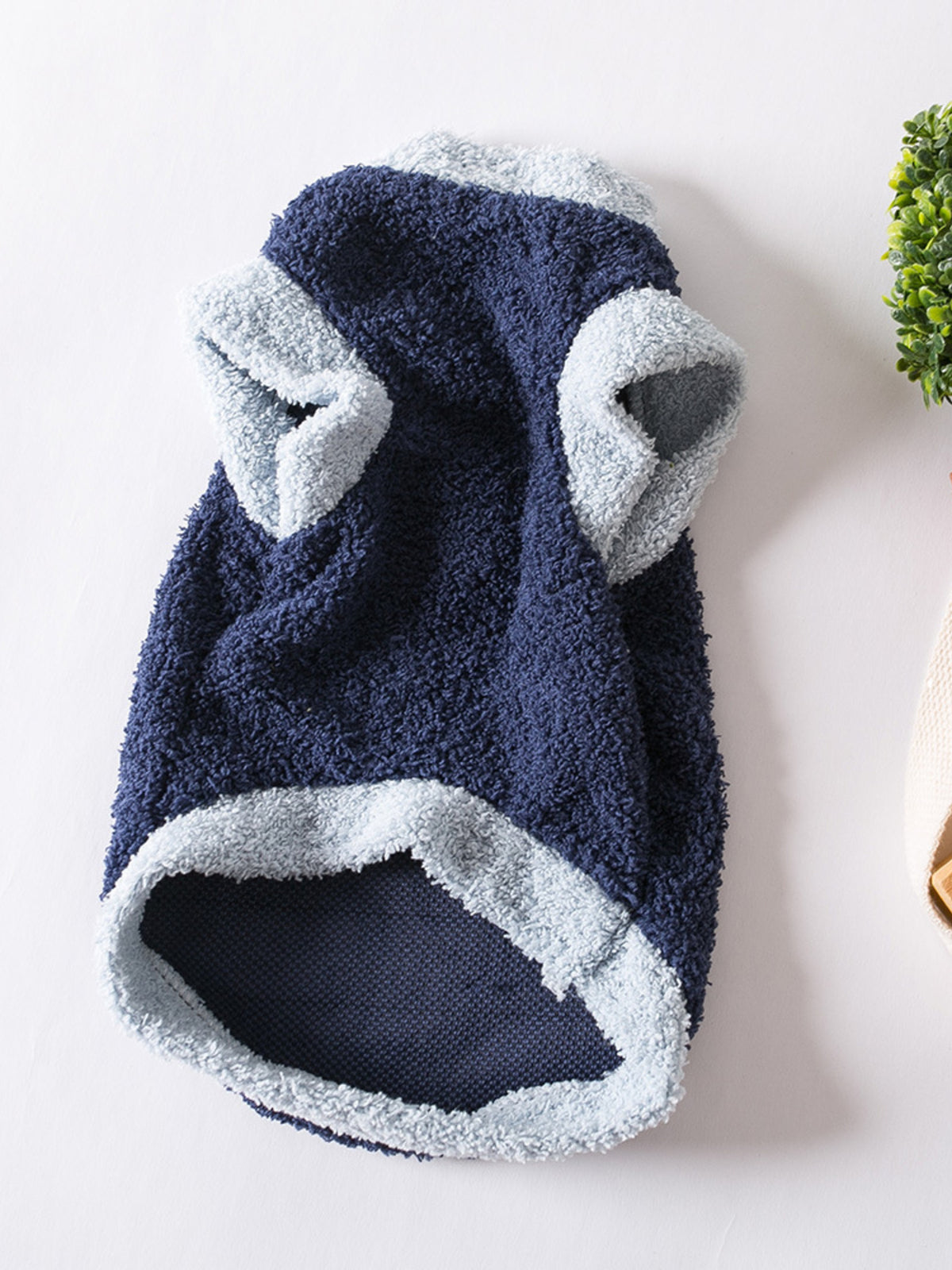 Fleece Pet Sweater with Button Decor