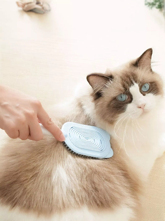 Gentle Silicone Pet Hair Remover Brush